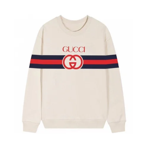 Свитшот Gucci With Red And Blue Logo Stripe "Cream"
