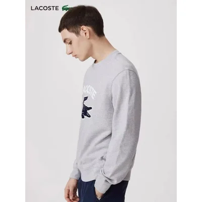 Свитшот Lacoste Front Lettering With Crocodile "Gray" фото № 9 Свитшот Lacoste Front Lettering With Crocodile "Gray" фото № 9