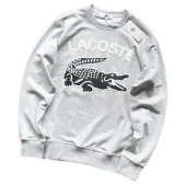 Свитшот Lacoste Front Lettering With Crocodile "Gray"