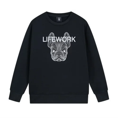 Свитшот Life Work Dog "Black/White"