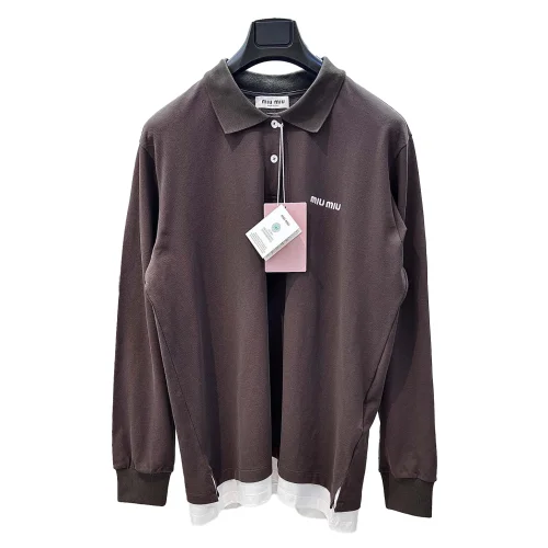 Свитшот Miu Miu Frontside White Small Logo Miu Miu "Brown" Свитшот Miu Miu Frontside White Small Logo Miu Miu "Brown"