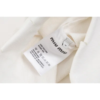 Свитшот Miu Miu Side Inscription "White" фото № 4