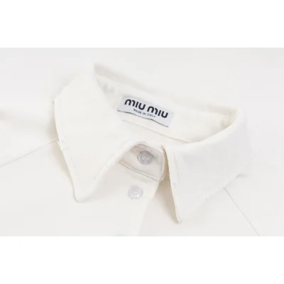 Свитшот Miu Miu Side Inscription "White" фото № 3