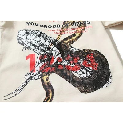 Свитшот RIVINGTON King Rebis 123 with Snake print "Beige" фото № 4