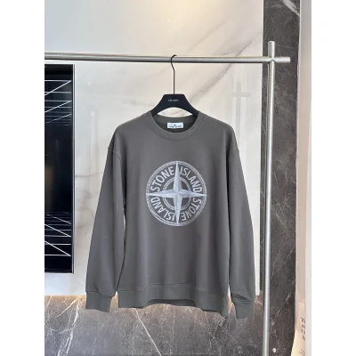 Свитшот Stone Island Large Logo Print "Gray" фото № 2