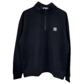 Свитшот Stone Island With Logo - Patch ZIP "Black"