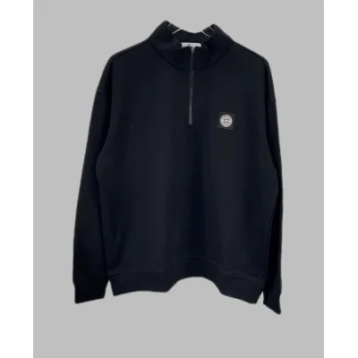 Свитшот Stone Island With Logo - Patch ZIP "Black" фото № 2