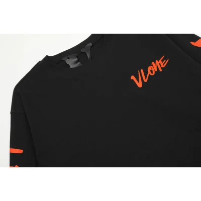 Худи Vlone Frinds Die Alone Big V "Black" фото № 5