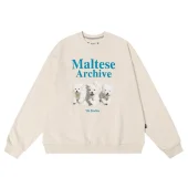 Свитшот Wai Kei Maltese Archive "Cream"