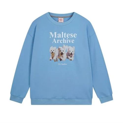 Свитшот Wai Kei Three Dogs "Light Blue"