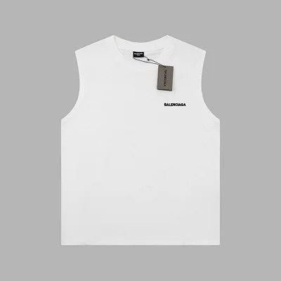 Майка Balenciaga With Brand Text Logo "White" фото № 2