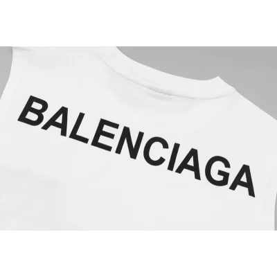 Майка Balenciaga With Brand Text Logo "White" фото № 3