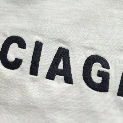 Майка Balenciaga With Text Logo On Both Sides "White" фото № 3