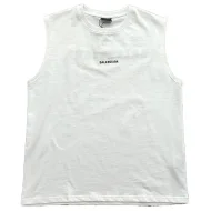 Майка Balenciaga With Text Logo On Both Sides "White"