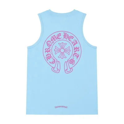 Майка Chrome Hearts With Logo Brand "Blue" фото № 7