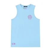 Майка Chrome Hearts With Logo Brand "Blue"