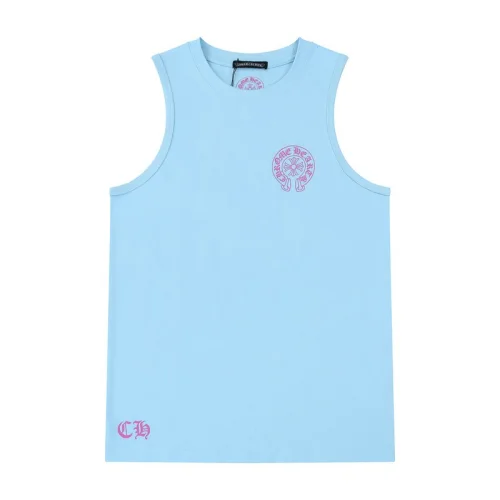 Майка Chrome Hearts With Logo Brand "Blue"