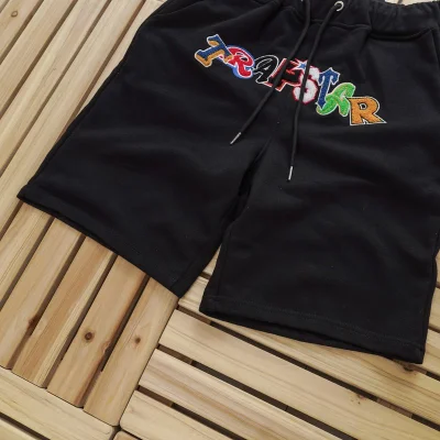 Шорты Trapstar Embroidered Wildcard Style "Black" фото № 3