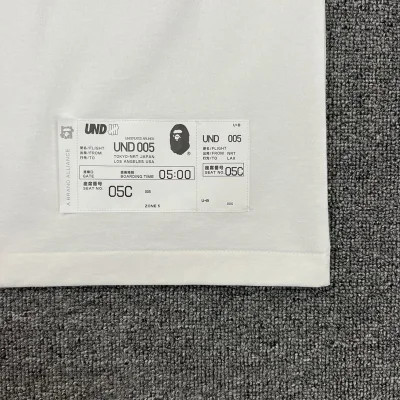 Футболка A Bathing Ape Number 05 "White" фото № 5