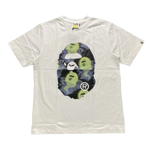 Футболка A Bathing Ape Monkey And Ghosts "White"