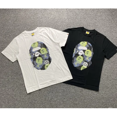 Футболка A Bathing Ape Monkey And Ghosts "White" фото № 2
