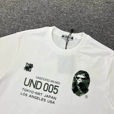 Футболка A Bathing Ape Undefeated Airlines 005 "White" фото № 2