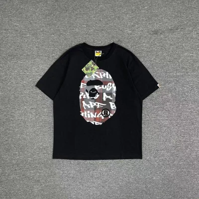 Футболка A Bathing Ape Print On Both Sides "Black" фото № 2