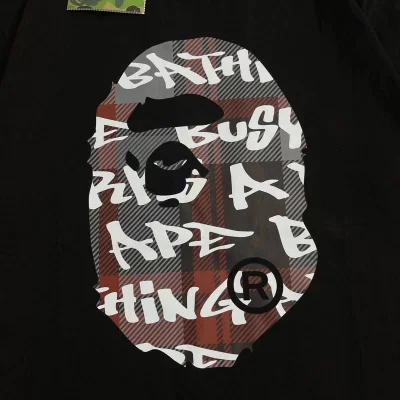 Футболка A Bathing Ape Print On Both Sides "Black" фото № 4