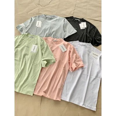 Футболка Acne Studios Short Sleeve Logo Text AS "Gray" фото № 7