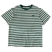 Футболка Acne Studios Striped With Logo "Green/White"