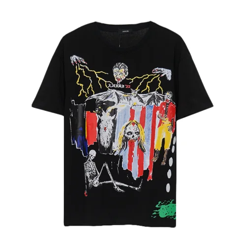 Футболка Amiri Horrors "Black"