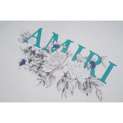 Футболка Amiri Flowers "White" фото № 6