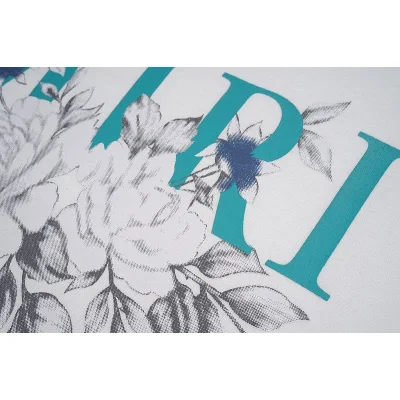 Футболка Amiri Flowers "White" фото № 5