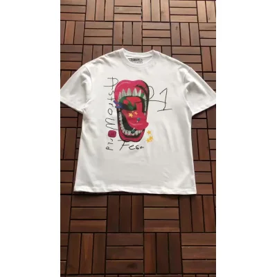 Футболка Astroworld Open Mouth With Tongue Hanging Out "White" фото № 9