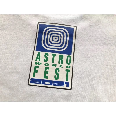 Футболка Astroworld Open Mouth With Tongue Hanging Out "White" фото № 6