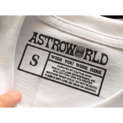 Футболка Astroworld Open Mouth With Tongue Hanging Out "White" фото № 3