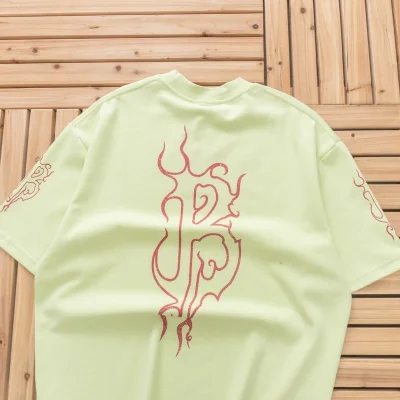 Футболка Balenciaga Big Logo With Patterns "Green" фото № 8