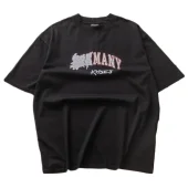 Футболка Balenciaga Inscription Many Kisses "Black"