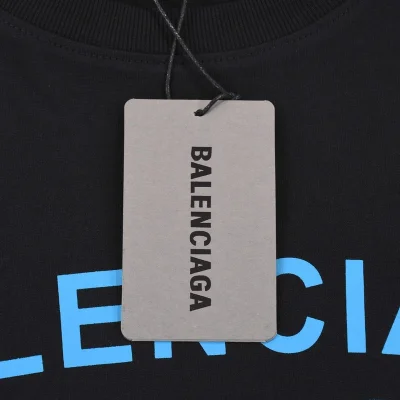 Футболка Balenciaga Print Bubbles "Black" фото № 7