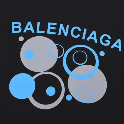Футболка Balenciaga Print Bubbles "Black" фото № 6