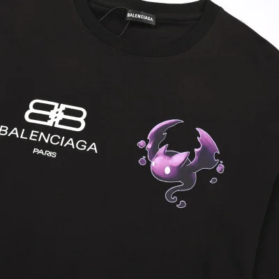 Футболка Balenciaga Logo And Dragon "Black" фото № 6