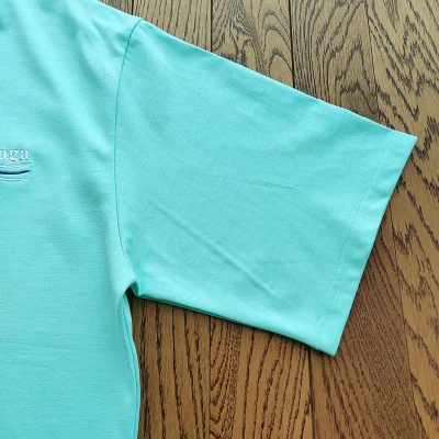 Футболка Balenciaga Standard Style "Turquoise" фото № 5