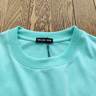 Футболка Balenciaga Standard Style "Turquoise" фото № 6