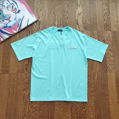 Футболка Balenciaga Standard Style "Turquoise" фото № 9