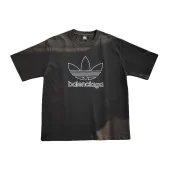 Футболка Balenciaga X Adidas The Logo Is Half Painted Over "Black"