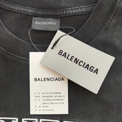 Футболка Balenciaga 3XL Print "Black" фото № 2