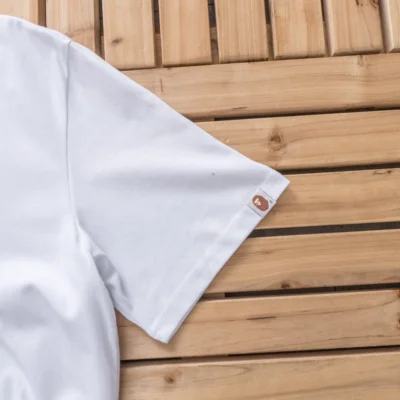 Футболка Bape Big Blue Logo Front And Back "White" фото № 5