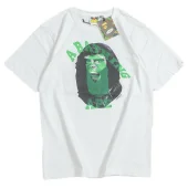 Футболка Bape Double Front Logo Print "White/Green"