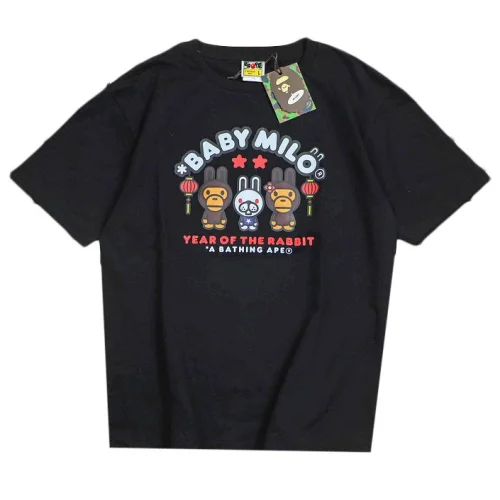 Футболка Bape Three Small Animals With Stars "Black"