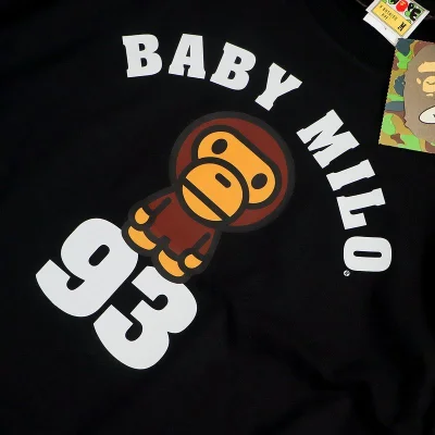 Футболка Bape Little Monkey On Numbers "Black" фото № 3